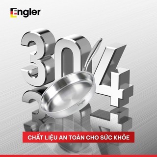 Chảo chống dính Gezer Engler EL3801 đáy từ 5 lớp nguyên khối, bền đẹp, chống trầy, dùng mọi bếp