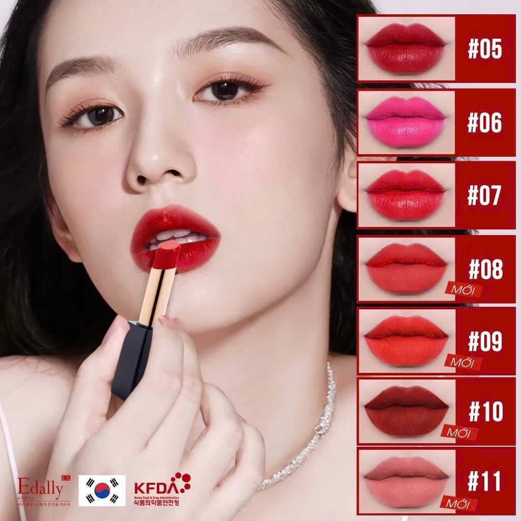 Son môi Collagen EDALLY EX COLLAGEN AMPOULE LIPSTICK mềm mịn môi lên màu cực chất dưỡng môi mềm 3,5g