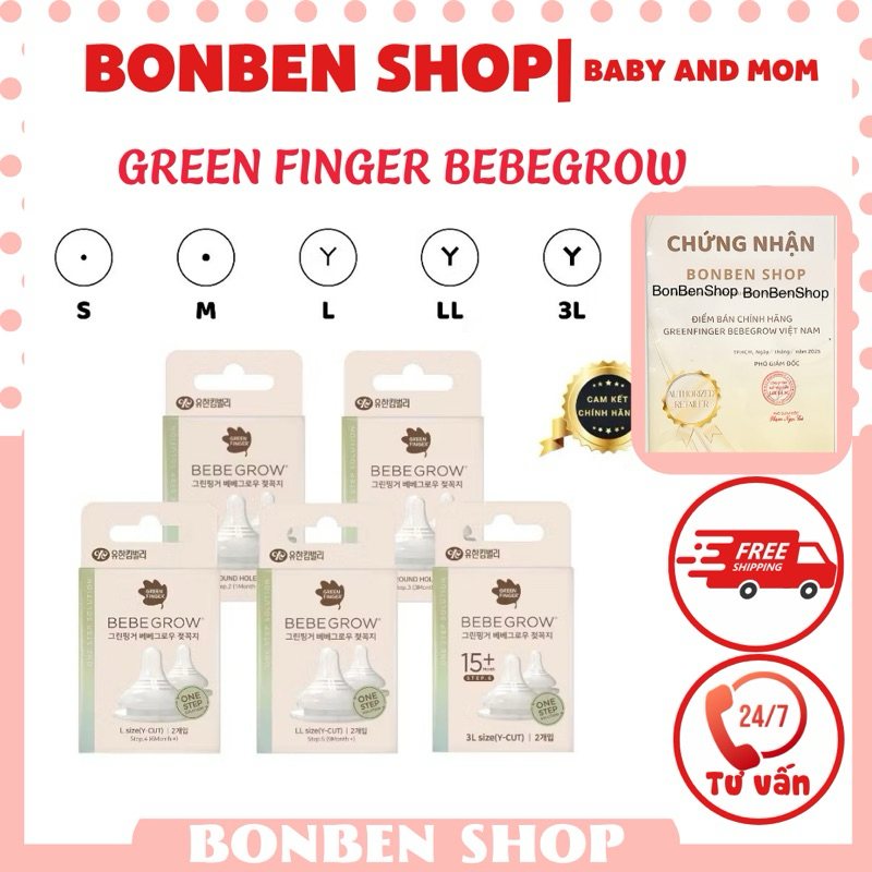 Núm ti Green Finger BEBEGROW Hàn 2 van thoát khi lắp vừa bình Moy ou ...