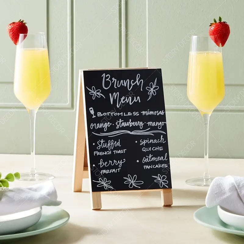Bảng đen menu mini 2 mặt để bàn, dùng trng quán cafe, quán trà sữa, quán ăn, nhà hàng, khách sạn