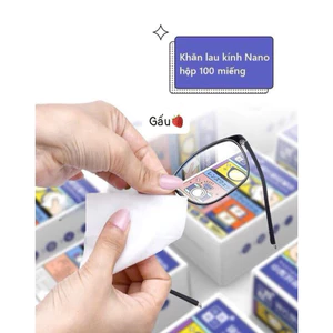 Hộp 100 miếng bông lau kính nano