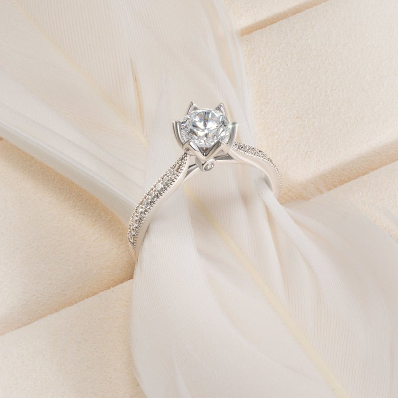 [CHAT TRƯỚC KHI ĐẶT] Nhẫn Cầu Hôn Tierra My Destiny NCH1617 Vàng 14K 18K Tấm CZ, Thiết Kế Đài Hoa Nhẹ Nhàng Sang Trọng