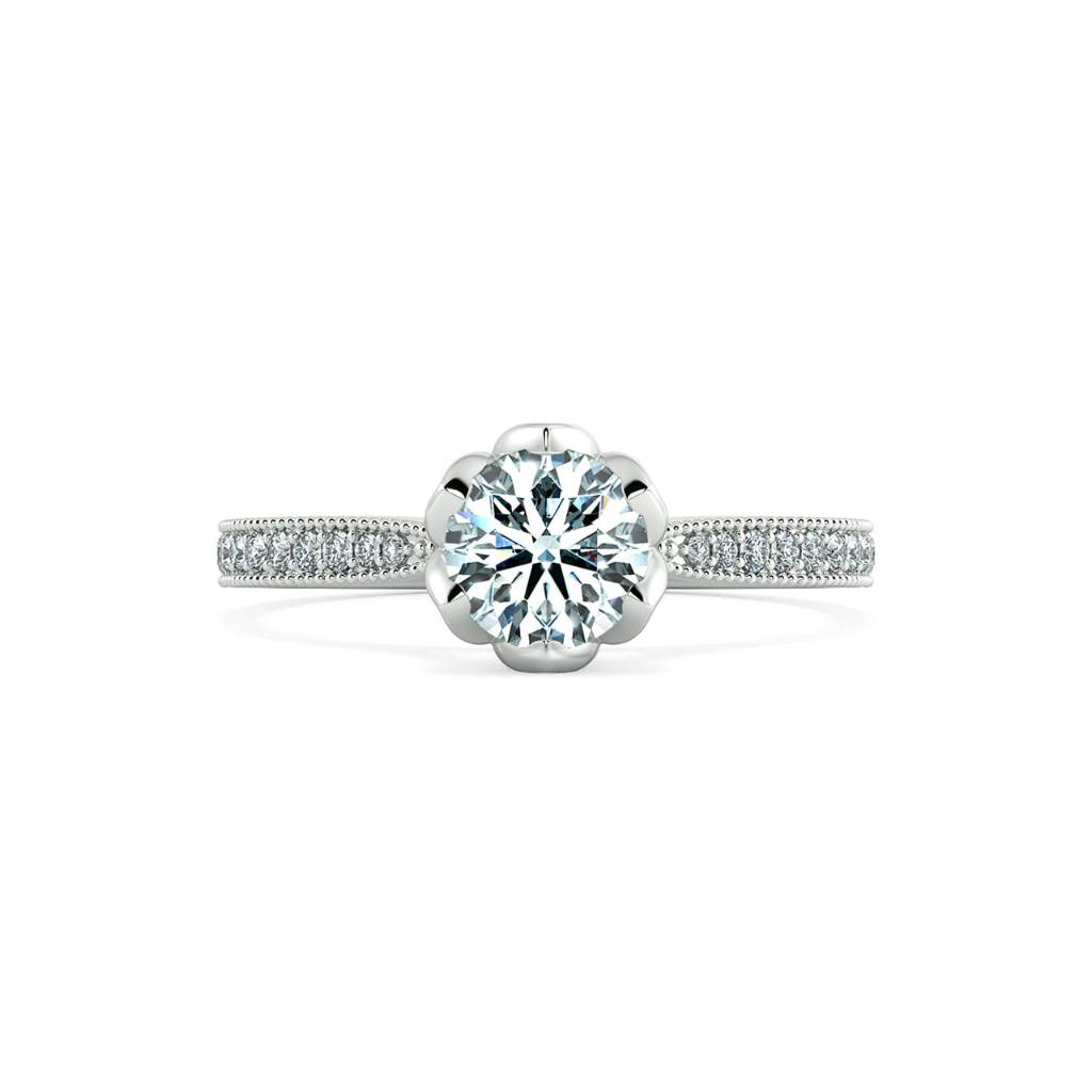 [CHAT TRƯỚC KHI ĐẶT] Nhẫn Cầu Hôn Tierra My Destiny NCH1617 Vàng 14K 18K Tấm CZ, Thiết Kế Đài Hoa Nhẹ Nhàng Sang Trọng