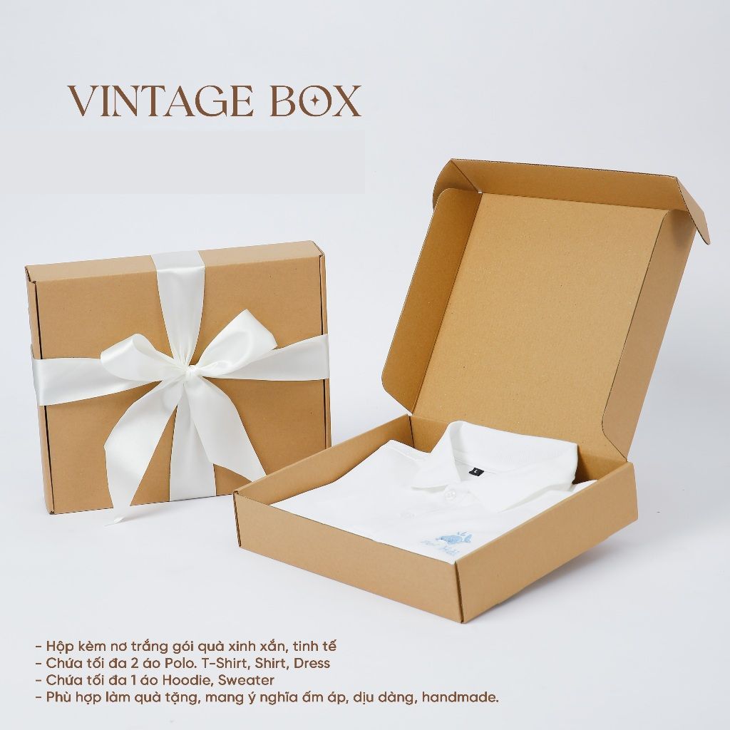Set Hộp Quà Cho Áo Và Thiệp Thiết Kế Theo Yêu Cầu Made By lilaclothes