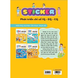 Sách - 284 Sticker Nông Trại Vui Vẻ (3 - 6 tuổi) Phát Triển Chỉ Số IQ-EQ-CQ - ndbooks