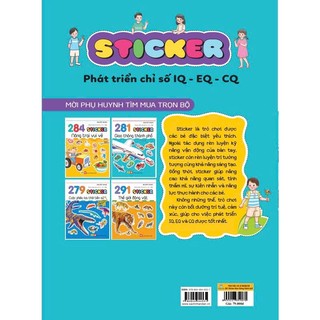Sách - 281 Sticker Giao Thông Thành Phố (3 - 6 tuổi) Phát Triển Chỉ Số IQ-EQ-CQ - ndbooks