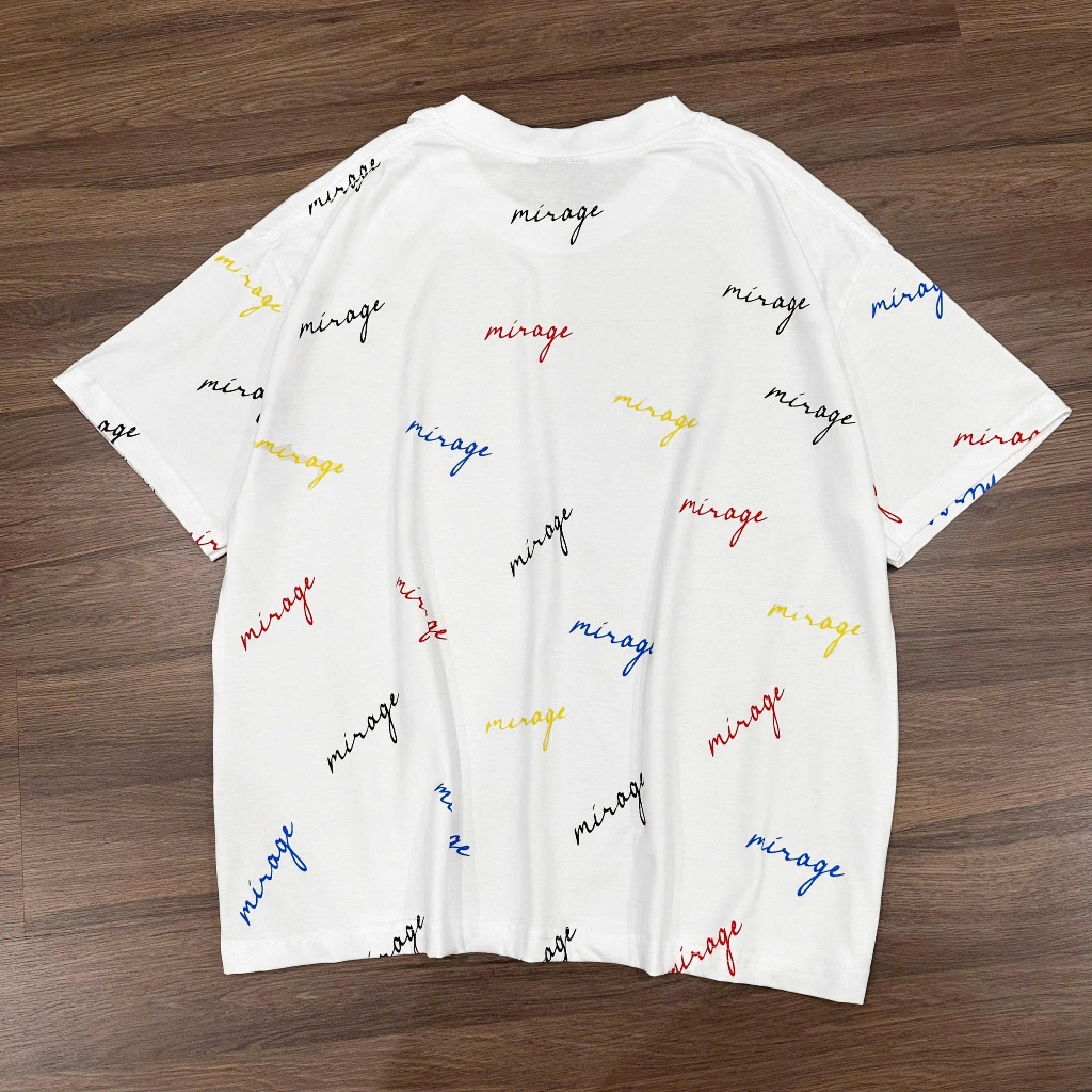 Áo Thun Mirage Full Chữ Màu Local Brand Chất 100% Cotton Mềm Mịn Thoáng Mát