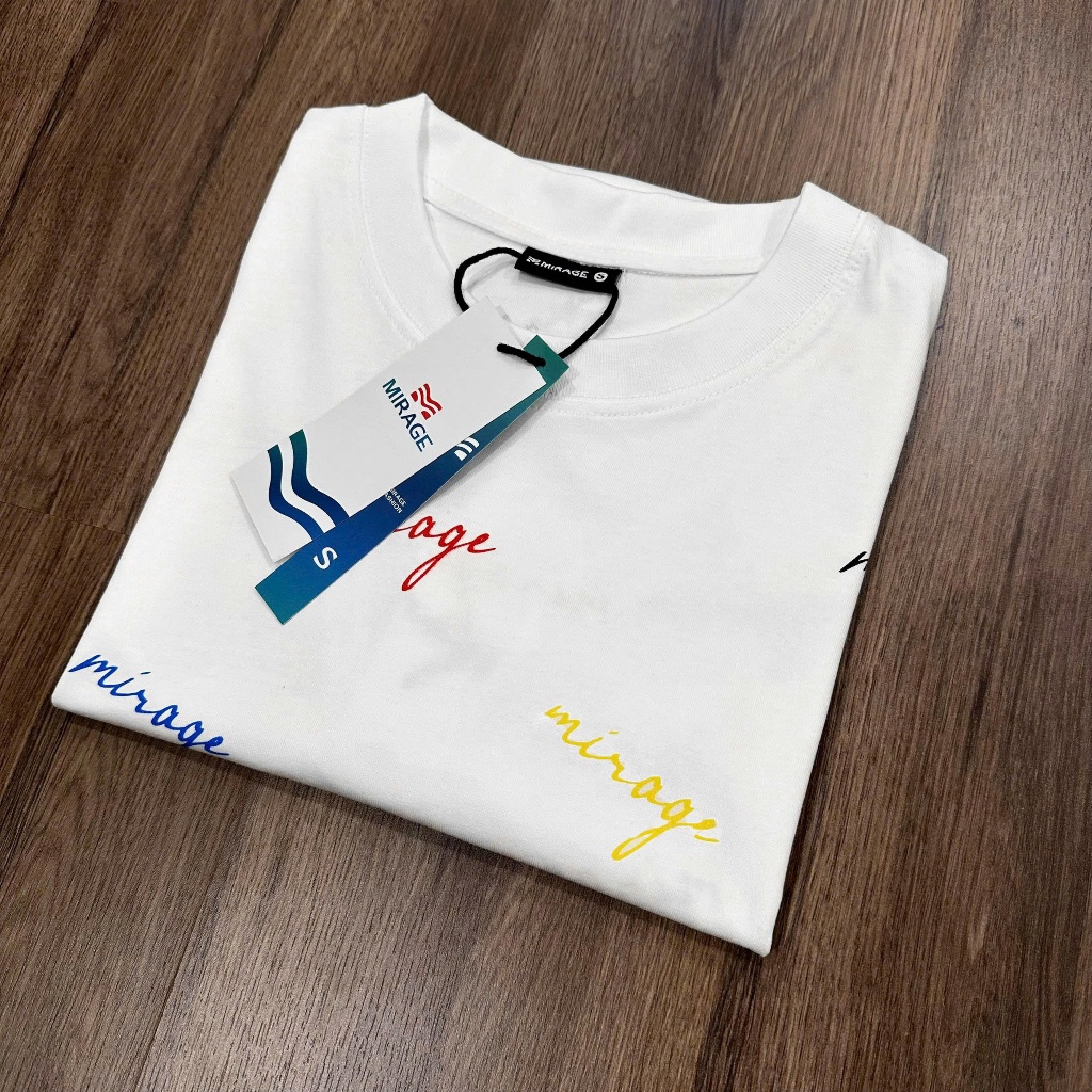 Áo Thun Mirage Full Chữ Màu Local Brand Chất 100% Cotton Mềm Mịn Thoáng Mát
