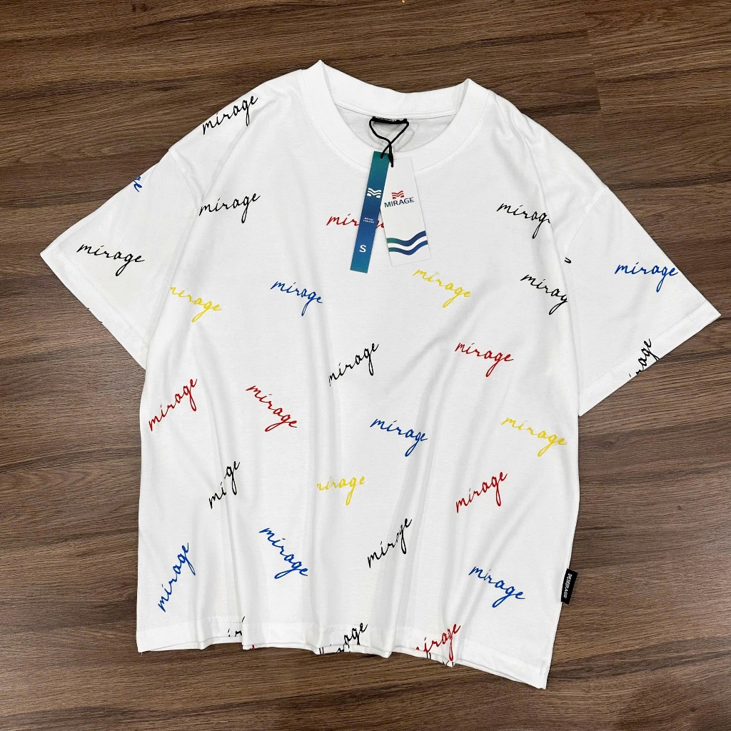 Áo Thun Mirage Full Chữ Màu Local Brand Chất 100% Cotton Mềm Mịn Thoáng Mát