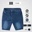 Quần Short Jean nam TM Store xanh wash Denim Cotton dày bền form đẹp