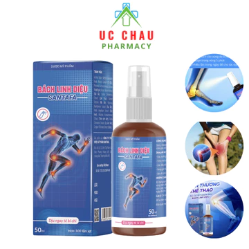 Bách Linh Diệu, Xịt Giảm Đau Nhức Xương Khớp, Giảm đau cơ, đau khớp – Chai 50ml