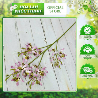 lan Denro 22 bông Vip 55cm chất cao su (kt bông 4cm) -trang trí lọ hoa để bàn, phòng khách, cà phê, bàn học,bàn làm việc