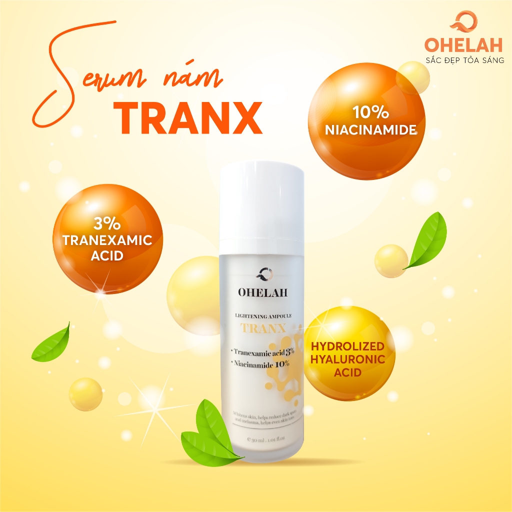 [CHÍNH HÃNG] Bộ Kem - Serum Mờ thâm sạm Nám Ohelah  - Sáng da, Dưỡng Trắng, Căng Bóng Mịn Da.