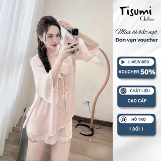 Đồ ngủ nữ,bộ pijama lụa cao cấp-thanh lịch,quyến rũ và thoải mái siêu hot bây giờ Tisumi Clothes HCOM25441