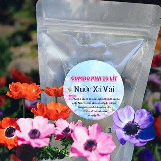 Pha 10 lít nước xả vải, tại nhà thơm ngát (160g hương), màu xanh và hồng ( tặng kèm 1 chai xịt thơm quần áo 50ml)