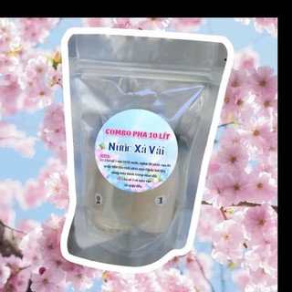 Pha 10 lít nước xả vải, tại nhà thơm ngát (160g hương), màu xanh và hồng ( tặng kèm 1 chai xịt thơm quần áo 50ml)