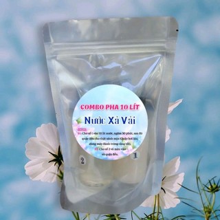 Pha 10 lít nước xả vải, tại nhà thơm ngát (160g hương), màu xanh và hồng ( tặng kèm 1 chai xịt thơm quần áo 50ml)