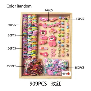 Set 909 chi tiết buộc tóc, kẹp tóc cho bé gái