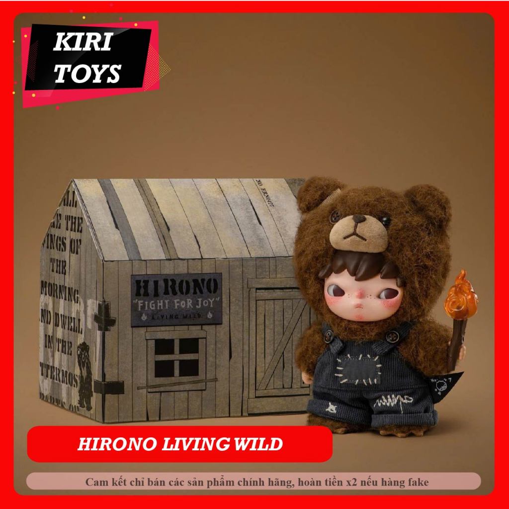 新品未開封 Hirono Living Wild Fight for Joy Hirono Living Wild-Fight for Joy Plush Doll - POP MART