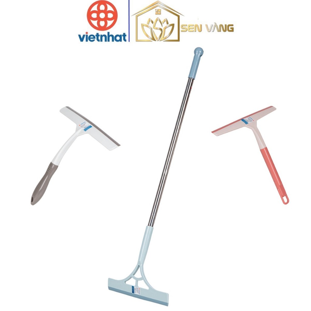 Cây gạt nước nhựa VIỆT NHẬT - Cán ngắn, cán dài inox, lau kính, vệ sinh sàn nhà tắm - 9521/2/3 AMIZIN