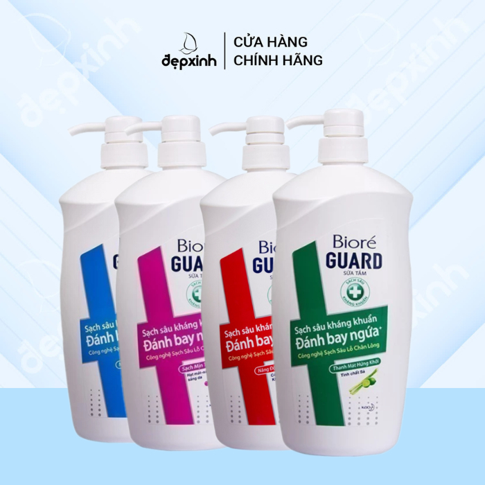 Sữa tắm sạch sâu kháng khuẩn Biore Guard | Shopee Việt Nam
