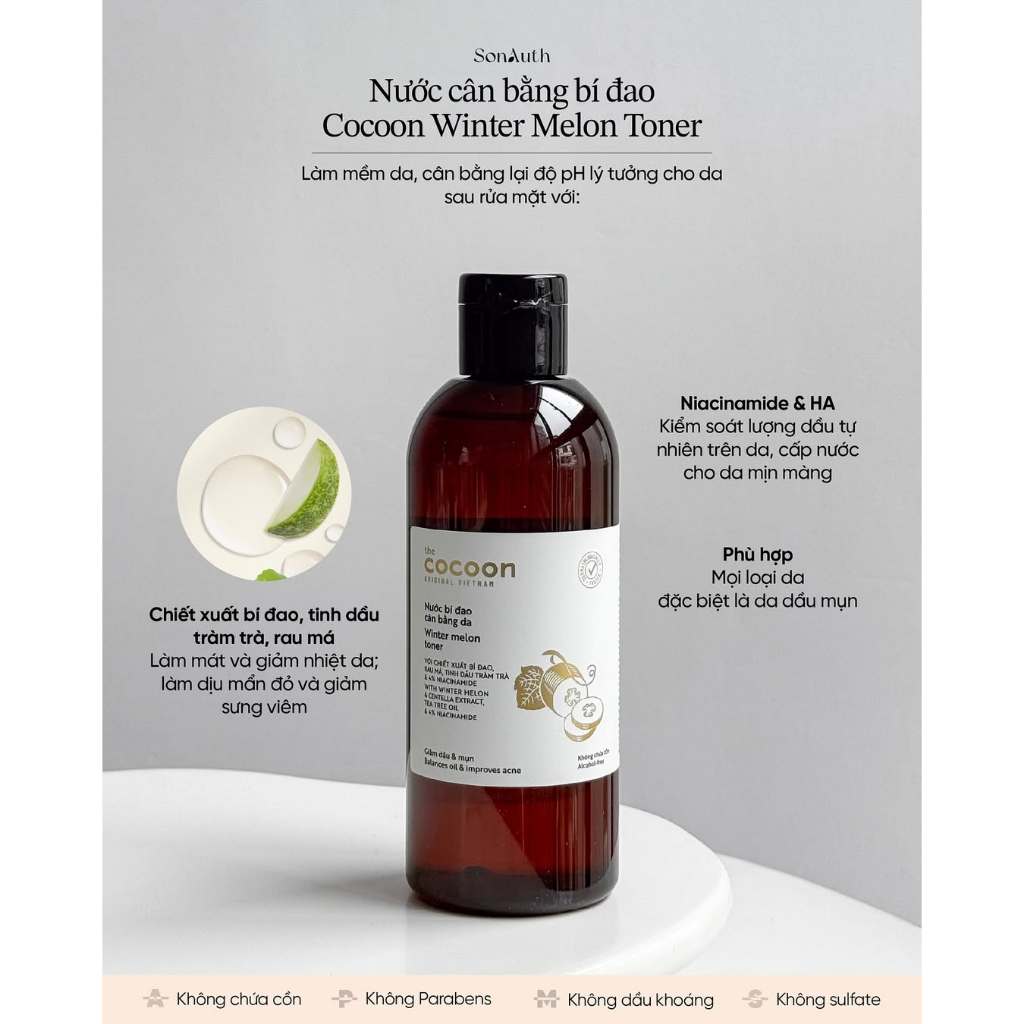Toner bí đao Cocoon Winter Melon Toner 310ml (Nhập khẩu chính hãng ...
