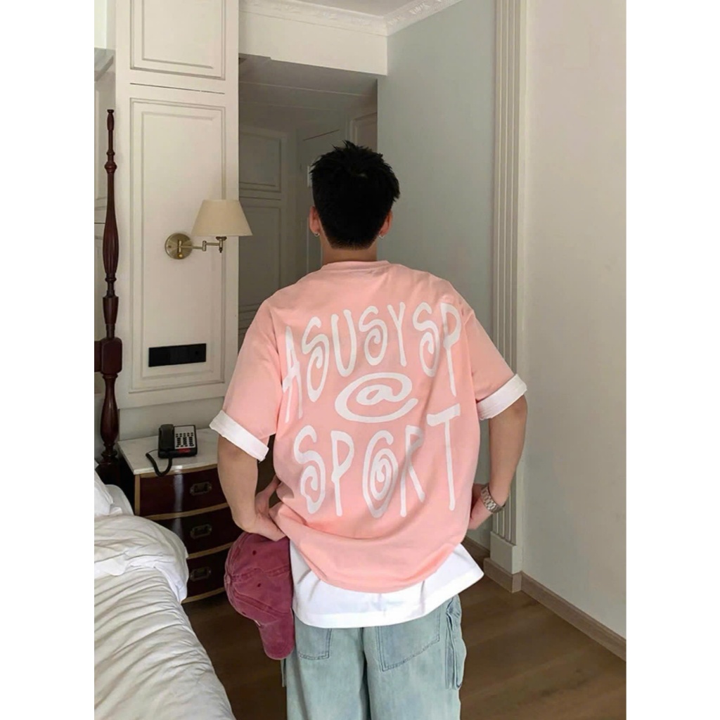 Áo thun Stee Cổ tròn ASUSYSP Localbrand ICVCVNI Unisex Cotton