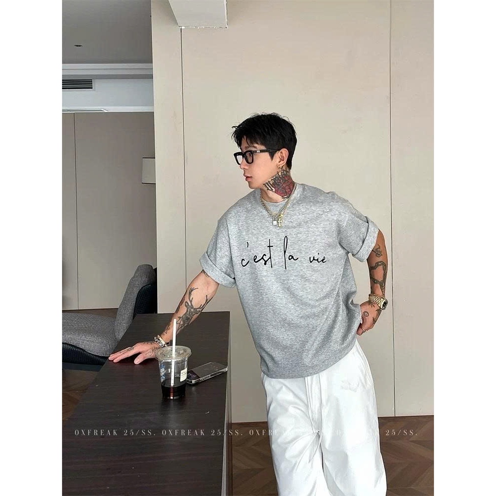Áo thun Stee Cổ tròn C'EST LA VIE Localbrand ICVCVNI Unisex Cotton