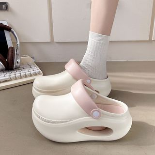 Dép sục nữ đế cao 7.5cm form trơn chống trượt Mita kiểu sandal quai hậu dễ thương CS-155