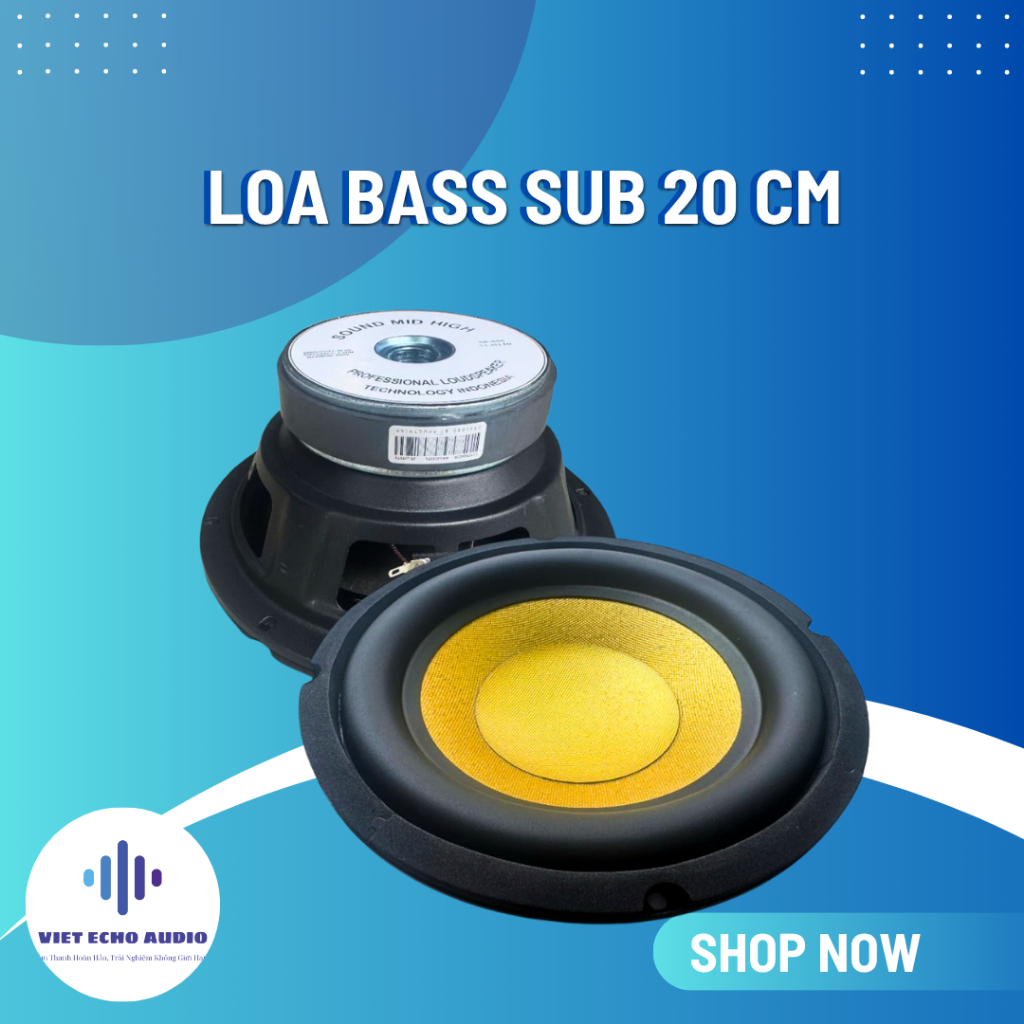 Củ Loa Bass Sub 20cm Coil 51mm – Từ 120mm | 8 Ohm | Gân Cao Su – Chuyên ...