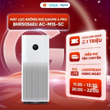 [Lõi lọc giảm 50%] Máy lọc không khí Xiaomi 4 Pro BHR5056EU AC-M15-SC - Máy lọc kháng khuẩn, bụi mịn, chống Virus