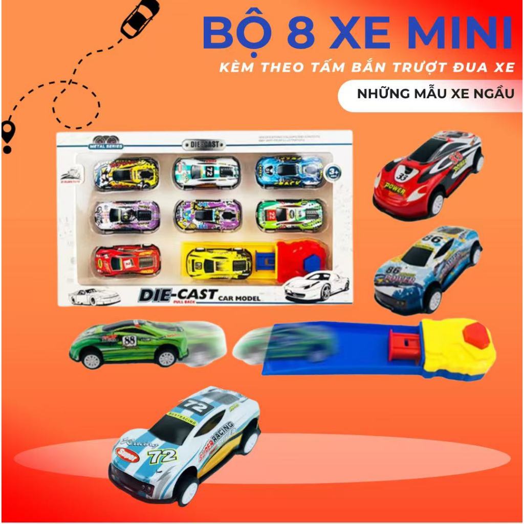 (HÀNG SẴN) Bộ ô tô đồ chơi cho bé, một thùng 30 ô tô đồ chơi mini cho bé, đồ chơi bé trai