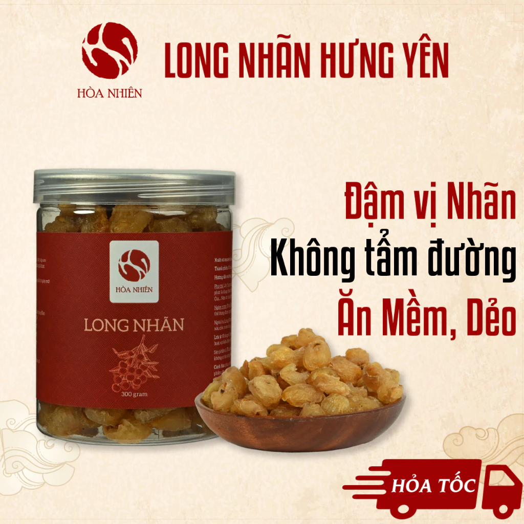 Long Nhãn sấy khô, Long Nhãn Hưng Yên (nhãn nhục), làm từ Nhãn Lồng  - Hòa Nhiên