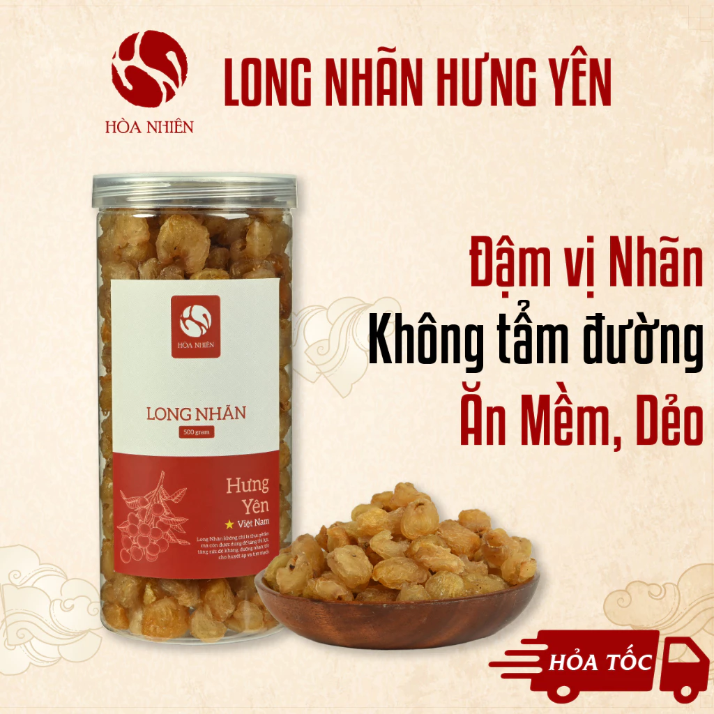 Long Nhãn sấy khô, Long Nhãn Hưng Yên (nhãn nhục), làm từ Nhãn Lồng  - Hòa Nhiên