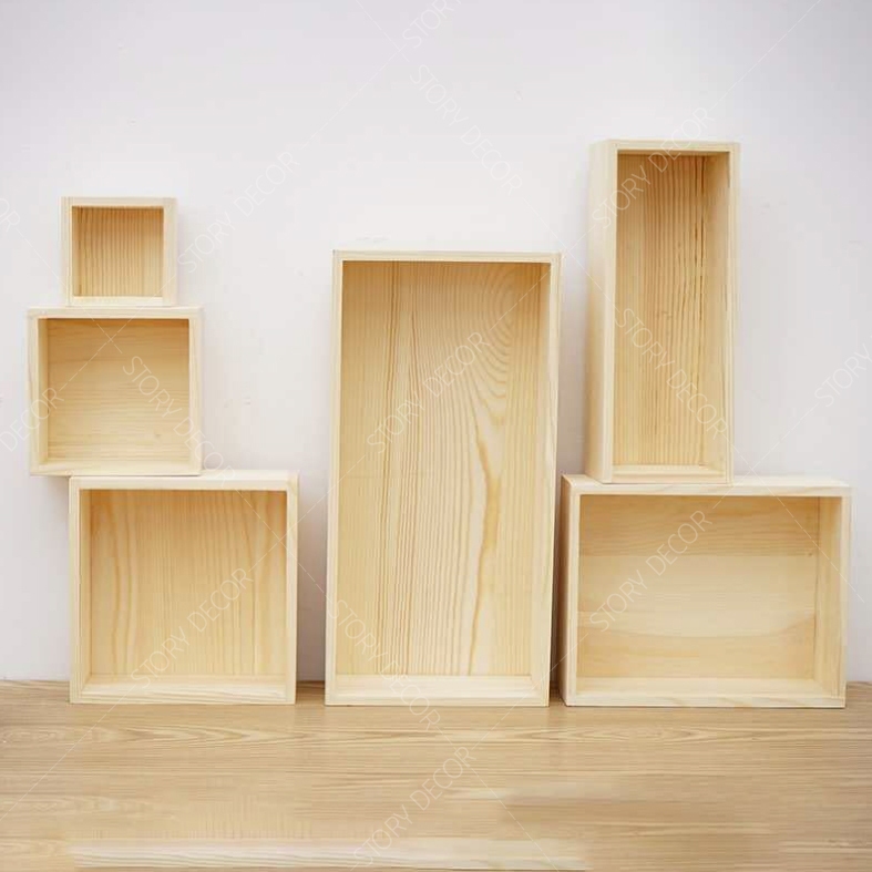 Khay gỗ tự nhiên, khay đựng đồ gói quà đa năng. Hộp đựng đồ phụ kiện