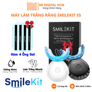 Máy Làm Trắng Răng Smilekit S5 Kèm 4 Ống Gel Hiệu Quả, Nhanh Không Ê Buốt, Bảo Hành 24 Tháng