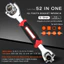 52 Trong 1 Dụng Cụ Ổ Cắm Hoạt Động Đa Năng Ratchet Spline Bu Lông Tay Xoay Dụng Cụ Cầm Tay Xoay 360 Độ Cờ Lê