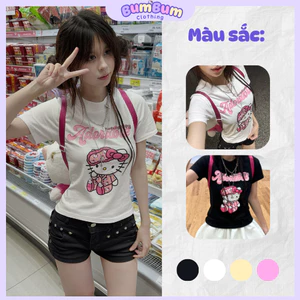 Áo Babytee nữ hình Hello Kitty cute đáng yêu
