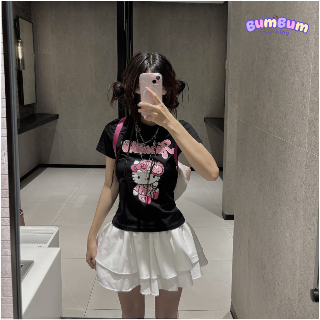 (DEAL MỞ BÁN)Áo Babytee nữ hình Hello Kitty cute đáng yêu