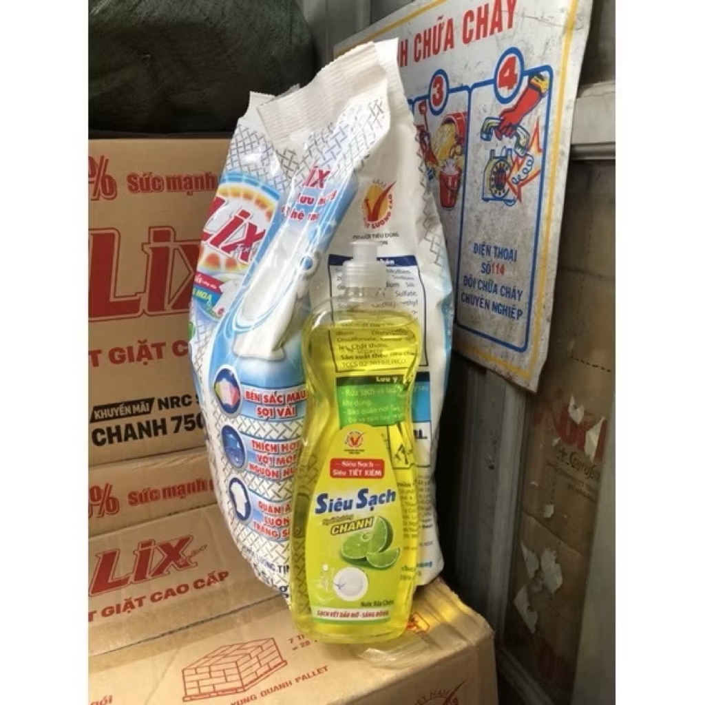 bột Giặt LIX Sạch Thơm Hương Ngàn Hoa gói 5,5kg - 24h ngát hương thơm tặng kèm - LIXBG