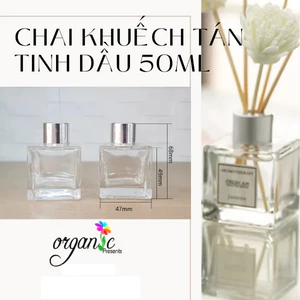 CHAI KHUẾCH TÁN TINH DẦU 50 ML (TRỤ VUÔNG TRONG)