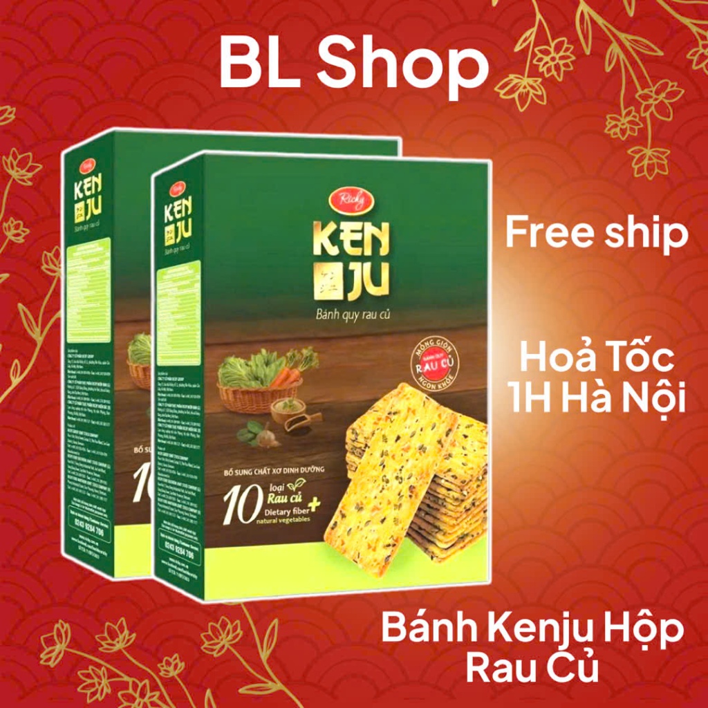 Bánh Quy Vị Rau Củ Richy Kenju Hộp Giấy 288g | Shopee Việt Nam