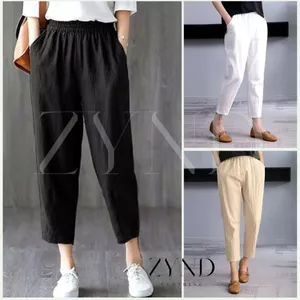 Quần đũi thái baggy ống lửng nữ mặc đẹp thoải mái thoáng mát cho các mẹ các cô - có Bigsize - AT-M039