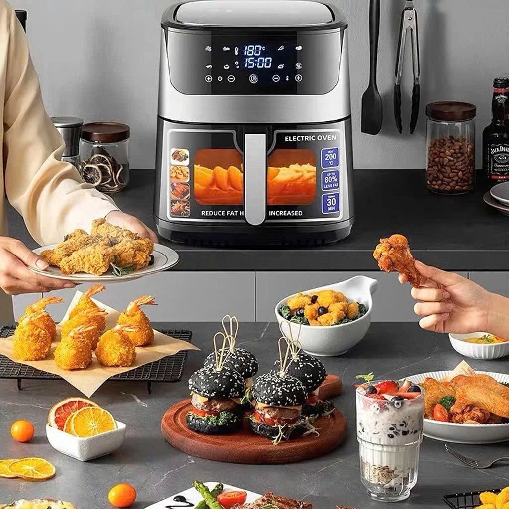 Nồi chiên không dầu Nineshield KB-9001M dung tích 15L nướng được cả con gàc công nghệ Nhật Bản Rapid Air hiện đại BH 12T | BigBuy360 - bigbuy360.vn