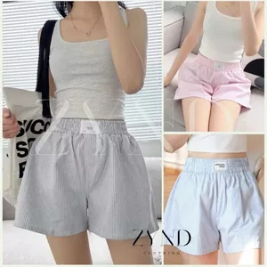 Combo 3 quần short kẻ sọc cạp chun quần ngủ form rộng thoải mái AD-M057_ ZynD Clothing