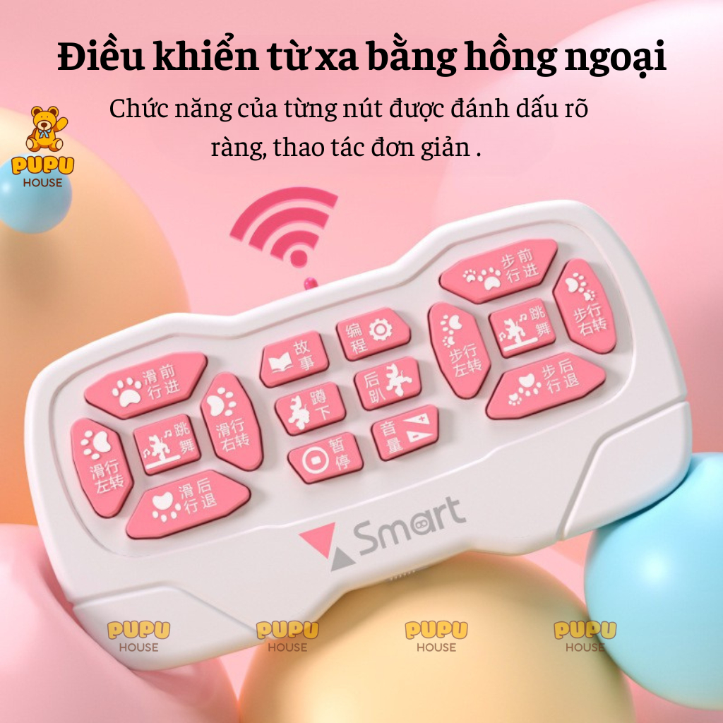 Mèo Robot Mèo Điều Khiển Từ Xa Thông Minh Robot Smart Điều Khiển Hoạt Động Âm Thanh Di Chuyển Thông Minh-PUPU HOUSE