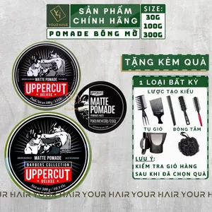 Sáp vuốt tóc Pomade tạo kiểu UPPERCUT Matte Pomade - 30g, 100g & 300g