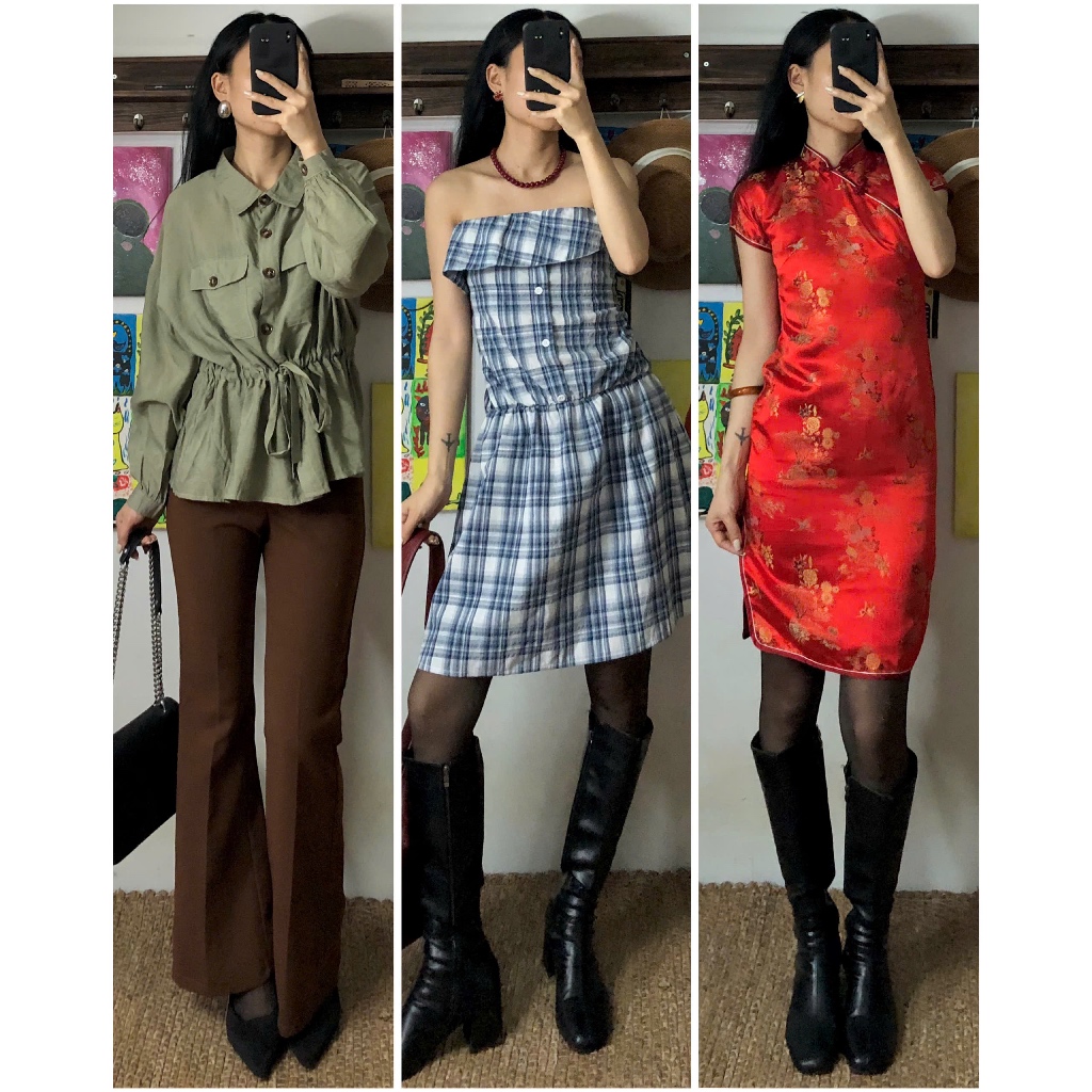 Set đầm váy vintage mix sẵn, chọn mẫu, nhiều phong cách (ins: april6_clothing)
