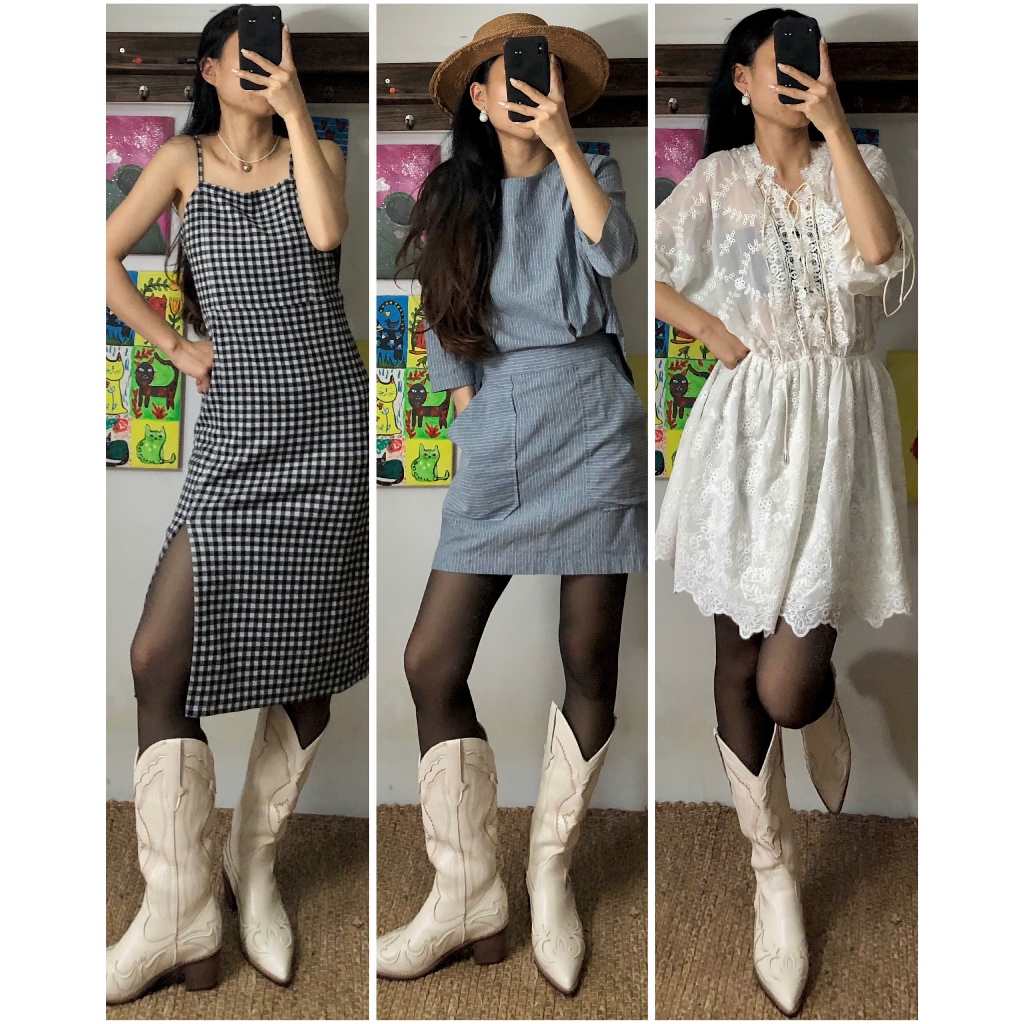 Set đầm váy vintage mix sẵn, chọn mẫu, nhiều phong cách (ins: april6_clothing)