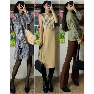 Set đầm váy vintage mix sẵn, chọn mẫu, nhiều phong cách (ins: april6_clothing)